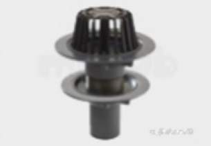 Harmer Roof Outlets -  Ci Roof Olet Med Sp Vrt Spt Double Flange Dg