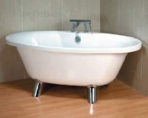 Eastbrook Baths -  23.0451 Elysee Bath 1800 X 900 5mm White