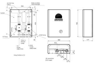 Andrews Storage Water Heaters -  Andrews Ap100 Mini Plate Water Heater