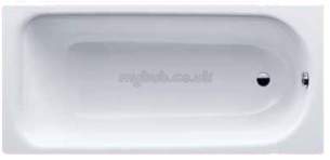Kaldewei Steel Baths -  Kaldewei Eurowa 1600 X 700mm Two Tap Holes Bath Wh