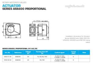 Esbe Limited -  Esbe Ara639 Actuator 24v Ac/dc 0-10vdc