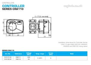 Esbe Limited -  Essbe Cra112 Controller 6nm 24v 12720200