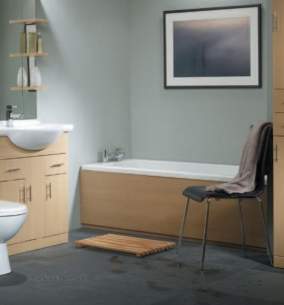 Roper Rhodes Bath Panels -  Roper Rhodes X Evolution Bath End Panel 800 Oak