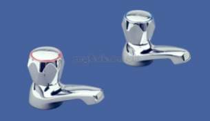 Sissons Stainless Steel Products -  Sissons F1082 Fluted Basin Taps Pair