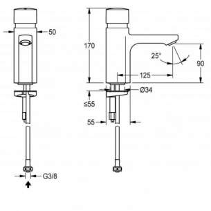 Sissons Self Closing Pillar Tap F5sv1001 2030036165