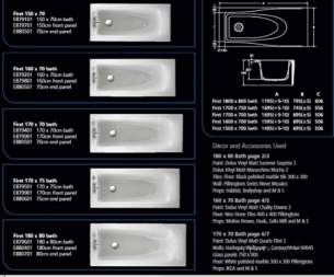 Ideal Standard Acrylic Baths -  Ideal Standard First E8791 Bath 1500 X 700 No Tap Holes White E879101