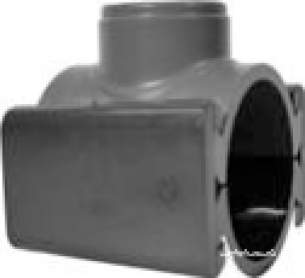 Georg Fischer Upvc Fittings and Valves Metric -  Georg Fischer Upvc O-ring Branch Sadd 21111 110x40 161111065
