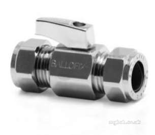 Broen Ballofix Valves -  Ballofix 3381 Zm 15mm Cxc Valve Chrome