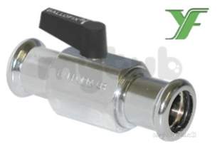 Pegler Yorkshire Ballofix Valves -  Ballofix 4381 Zp Xpress Dzr Valve Chrome Plated 15
