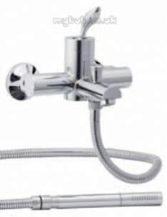 Eastbrook Brassware -  4.1351 Flame Deck/w/m Basin Shower Mixer