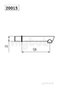 Delabie Brassware -  Delabie 15 X Bioclip Disposable Spouts L125mm 22