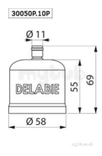 Delabie Brassware -  Delabie Biofil Cartridge P Pack Of 10