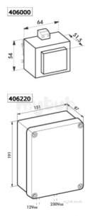 Delabie Accessories and Miscellaneous -  Delabie Transformer 230/12v With Waterproof Box Grey Pvc