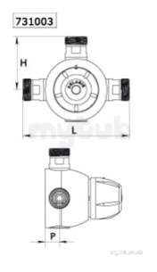 Delabie Brassware -  Delabie Premix Comfort 90 Group Thermostatic Mixer M1 Inch 90lpm