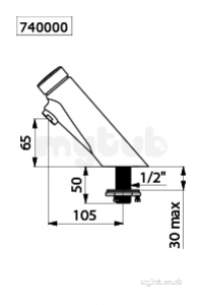 Delabie Basin Taps -  Delabie Temposoft Basin Tap M1/2 Inch 7sec Time Flow
