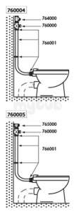 Delabie Accessories and Miscellaneous -  Delabie Tempochasse Wc Exp Valve Kit 1 1/4 Inch 7sec Plus Inline Stopcock