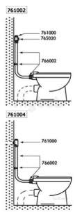 Delabie Accessories and Miscellaneous -  Delabie Tempoflux Wc Exp Kit M3/4 Inch Angled 7sec Time Flow Plus Tube 28