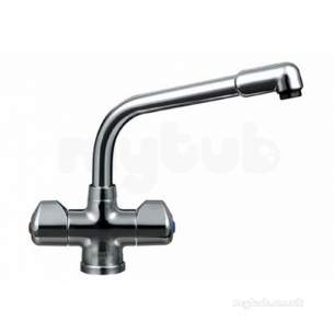 Franke Taps -  Franke Danube Qtr Turn Tap Chrome Plated 115.0049.975