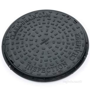 Manhole Covers Frames and Gully Grates -  Clark Drain 450mm Dia Poly Mcf Lock 3.5t
