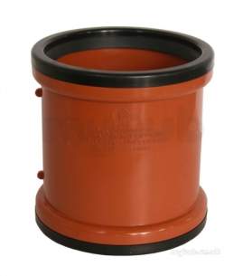 Clark Drain Polypropylene Drainage Channel -  110mm Double Socket Pvc Coupling