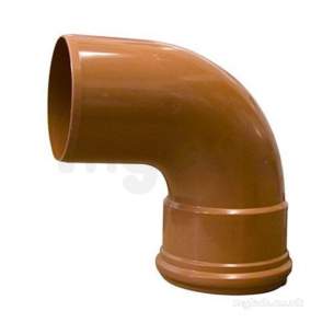 Clark Drain Polypropylene Drainage Channel -  110mm 90 Degree Single Socket Pvc Swept Bend