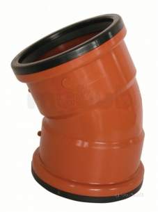 Clark Drain Polypropylene Drainage Channel -  110mm 30deg Double Socket Pvc Bend