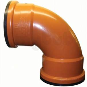 Clark Drain Polypropylene Drainage Channel -  110mm 90 Degree Double Socket Swept Pvc Bend