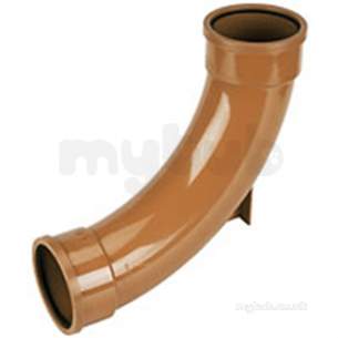 Clark Drain Polypropylene Drainage Channel -  110mm 87.5deg D/socket Pvc Rest Bend