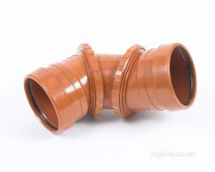 Clark Drain Polypropylene Drainage Channel -  110mm 0-90 Degree Double Socket Pvc Adj/bend