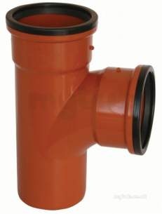 Clark Drain Polypropylene Drainage Channel -  110mm 90 Degree D/socket Equal T Pvc Junctn