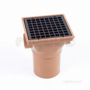 Clark Drain Polypropylene Drainage Channel -  Clark Drain Square Inlet Pvc Hopper 110mm