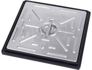 Manhole Covers and Frames Steel and Galv -  Clark Drain Pc2ag 300x300x2.5t Galv C And F
