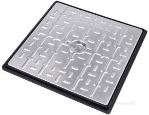 Manhole Covers and Frames Steel and Galv -  450x450 2.5t Galv Lid/poly Fr S/seal Mcf