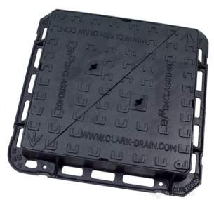 Clark Drain Underground Drainage -  600mm Square Manhole Cover And Frame D400