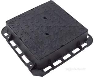 Manhole Covers and Frames Ductile Iron -  Mcf Duct 600x600x150 D/tri D400 Clks701a