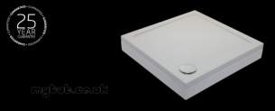 Just Trays Jt40 Slimline Shower Trays -  Just Trays Jt40 40mm Tray 1100 X 760 Matt Wht