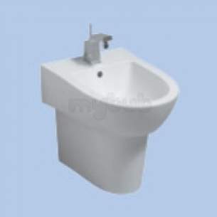 Twyford Mid Market Ware -  Twyford Fw3111 Flow Flr Standing Bidet Wh Fw3111wh