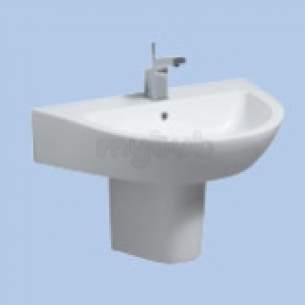 Twyford Mid Market Ware -  Twyford Fw4111 600 X 440 Flow W/basin Wh Fw4111wh