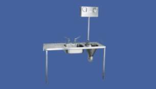 Sissons Stainless Steel Products -  G22027l 1600 X 600 Sbsd Left Hand Hospital Sluice Ss
