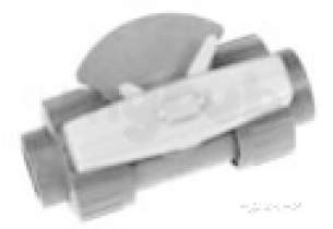 Georg Fischer Upvc Fittings and Valves Metric -  Georg Fischer Upvc Metering Ball Valve 323 Epdm 20 161323402