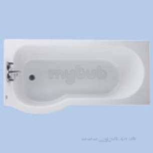 Twyfords Acrylic Baths -  Galerie Optimise Univ Bath Screen Chrome Plated Gp6615cp