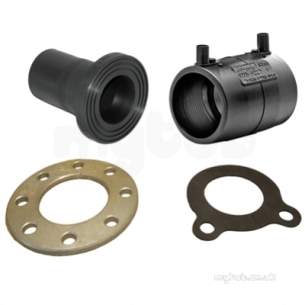 Gps Black Electrofusion Pe Fittings -  Gps Protecta 17 Flange Adp Kit 160 X 150