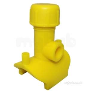 Gps Yellow Electrofusion Pe Fitting -  Gps 90 Yellow Ef Purge Saddle 417 313