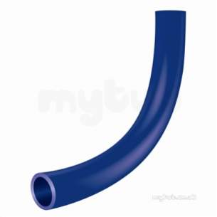 Gps Blue Puppedspigot Pe Fittings -  Gps 400 Blue Lr Pe100 45 Deg Bend 375 325
