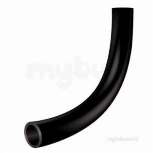 Gps Black Puppedspigot Pe Fittings -  Gps 355 Black Lr Pe100 90 Deg Bend 370 324