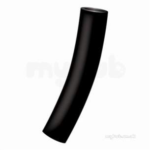 Gps Black Puppedspigot Pe Fittings -  Gps 110 Black Lr Pe100 22.5 Deg Bend 380 314