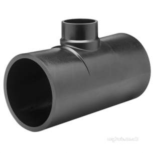 Gps Black Puppedspigot Pe Fittings -  Gps 110x63 Black Ls Pe100 Red Tee 377 460