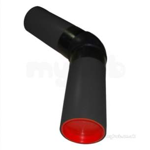 Gps Black Puppedspigot Pe Fittings -  Gps 110 Black Pup Pe100 45 Deg Elbow 314 314