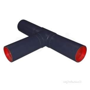 Gps Black Puppedspigot Pe Fittings -  Gps 110 Black Pup Pe100 Equal Tee 320 314