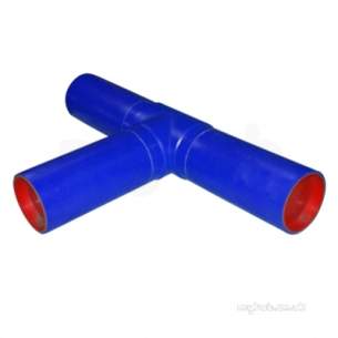 Gps Blue Puppedspigot Pe Fittings -  Gps 125 Blue Pup Pe100 Equal Tee 320 315